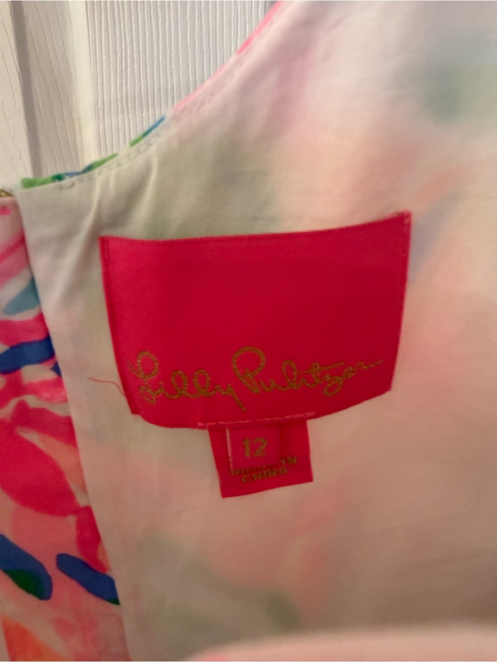 Lilly Pulitzer Pink and Aqua Floral Dress - Picture 8 of 8